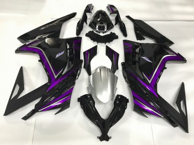 Acquista Nero Lucido & Viola 13-18 Ninja 300 Carene Moto