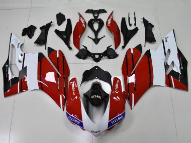 Acquista Rosso & Bianco 15-17 Ducati 959 1299 Carene Moto