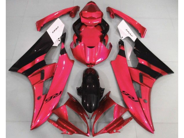 Rosso Lucido & Nero 06-07 R6 Carene Moto