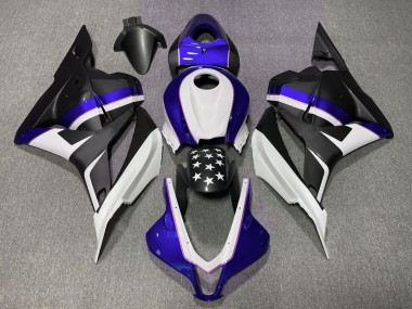 Acquista Stella Nera Opaca & Blu Scuro 09-12 CBR600RR Carene Moto