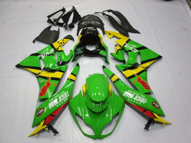 Verde Giallo 09-12 ZX6R Carene Moto